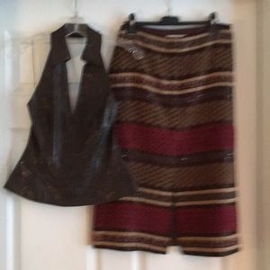 Size 6 halter. Sz 4 skirt